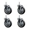 Service Caster 5 Inch Thermoplastic  Rubber Wheel Swivel 58 Inch Threaded Stem Caster Set with Brake SCC SCC-TS20S514-TPRB-TLB-58212-4 - alternate 1